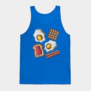 BREAKFAST FRIED EGGS TOAST JAM WAFFLES - UnBlink Studio by Jackie Tahara Tank Top